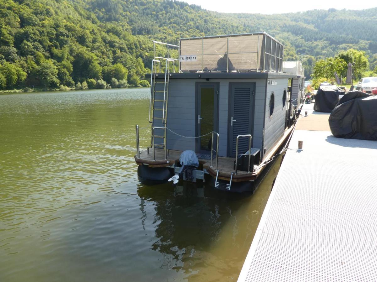 Hotel Hausboot Moselrose in Pölich Polich Exterior foto
