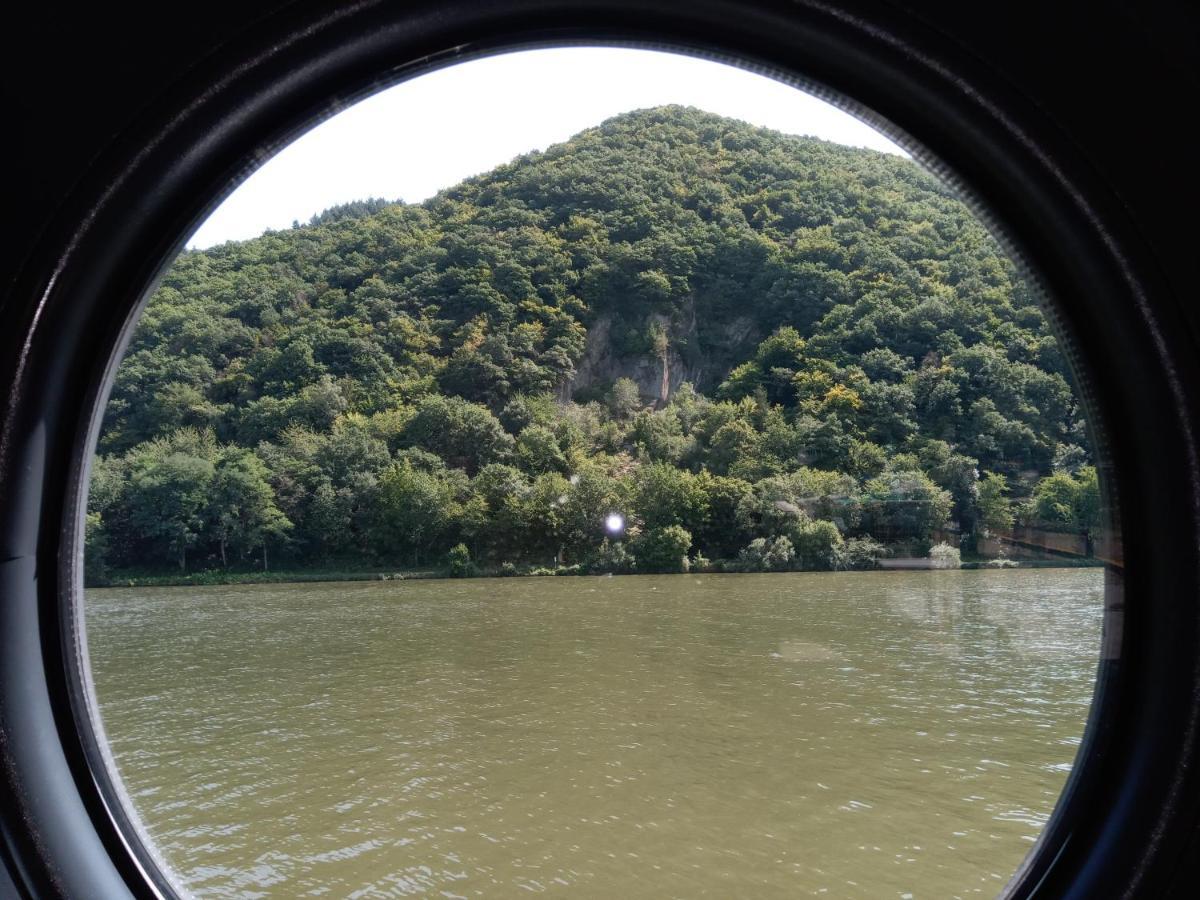 Hotel Hausboot Moselrose in Pölich Polich Exterior foto